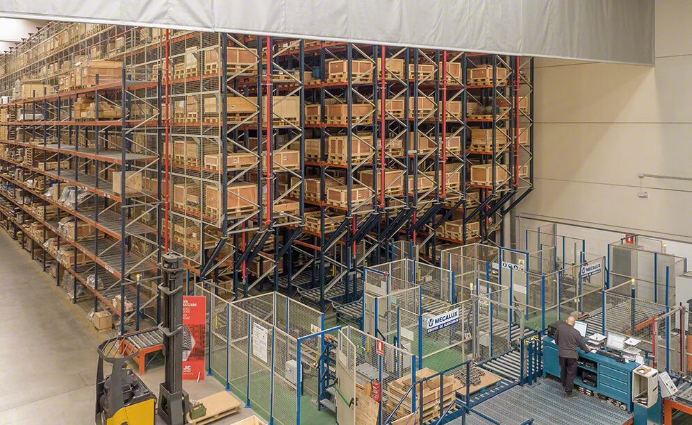 O armazém automático da JC Valves interligado à fábrica