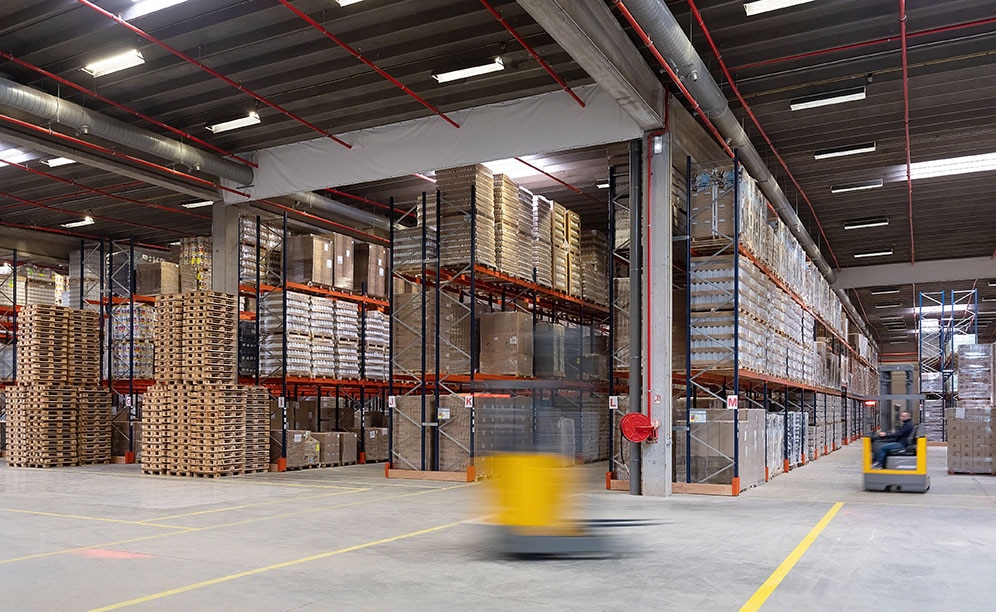 O centro de distribuição do operador logístico Dometrans em Lille (França)
