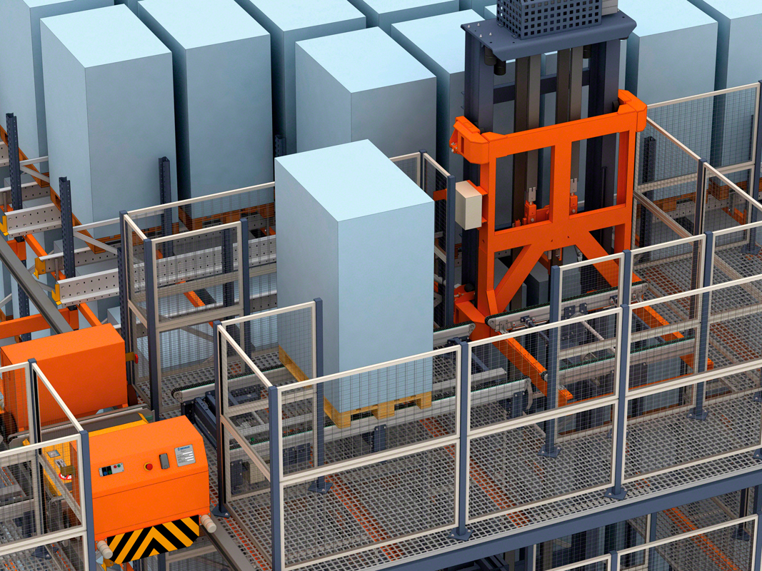 Pallet Shuttle automático com lançadeira: grande capacidade de armazenamento e elevado número de ciclos