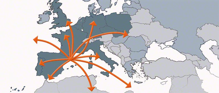 Apenas um armazém central situado em Barcelona serve para abastecer vários centros de distribuição na Espanha e no mundo