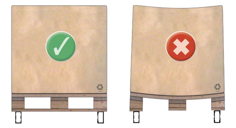 A manipulação correta dos pallets