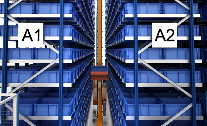 Armazém automático com capacidade para mais de 7.000 caixas da FPT