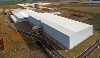 Panoramic view of Bem Brasil's smart warehouse Panoramic view of Bem Brasil's smart warehouse