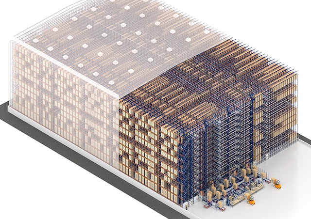 O Four Way Pallet Shuttle otimiza o espaço e aumenta a capacidade