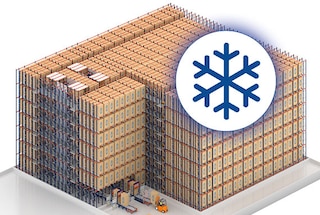 O 4-Way Pallet Shuttle reduz custos energéticos em armazéns refrigerados e congelados