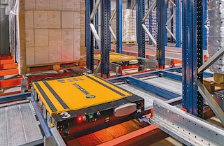 O pallet shuttle system é uma solução de máxima flexibilidade