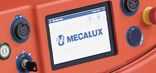 Cada robô AMR inclui uma tela para realizar consultas sobre seu status e tarefas de manutenção