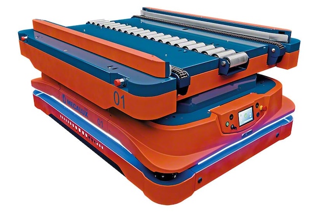 Os robôs móveis autônomos transportam cargas entre dois pontos de forma totalmente autônoma