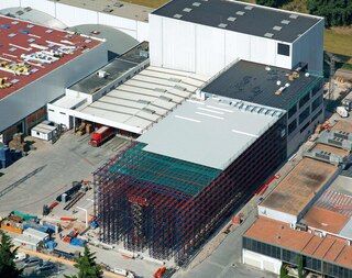 O armazenamento autoportante permite aproveitar ao máximo a superfície disponível