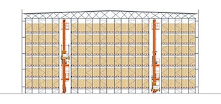 O Pallet Shuttle automático permite otimizar o espaço disponível em um armazém autoportante