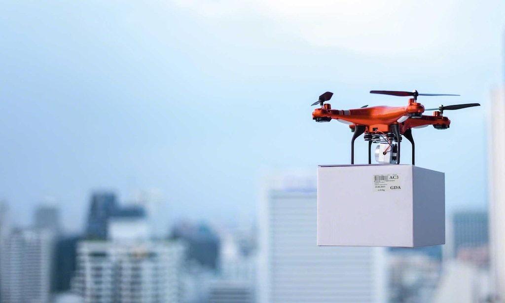 Empresas como 7-Eleven e Doordash já entregam pedidos com drones em 15 minutos.
