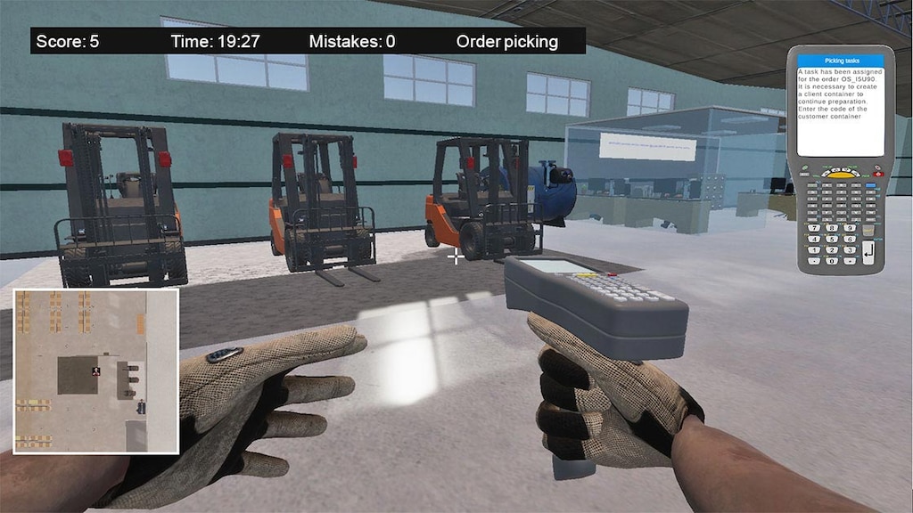 Os operadores do videogame recebem instruções através de terminais de radiofrequência