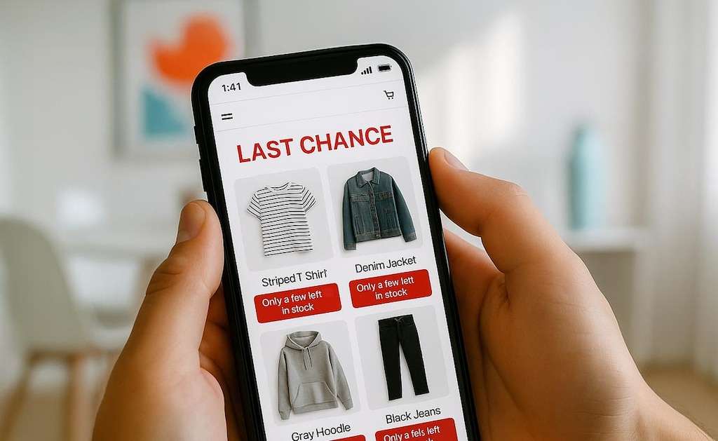 Segundo com o princípio da escassez, isso aumenta o desejo do consumidor