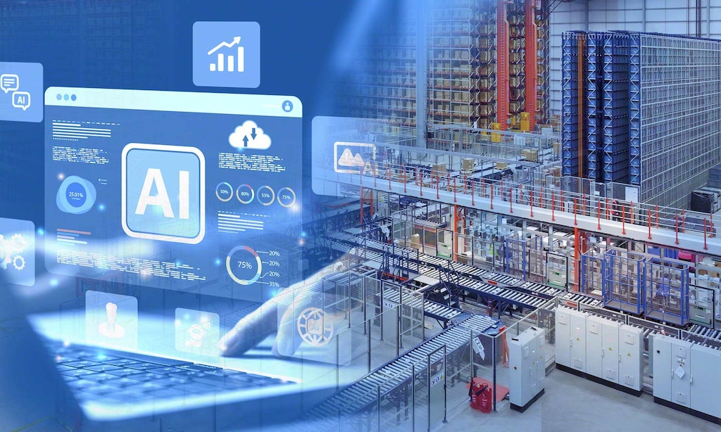 A IA é aplicada à logística para coordenar operações e fluxos de trabalho