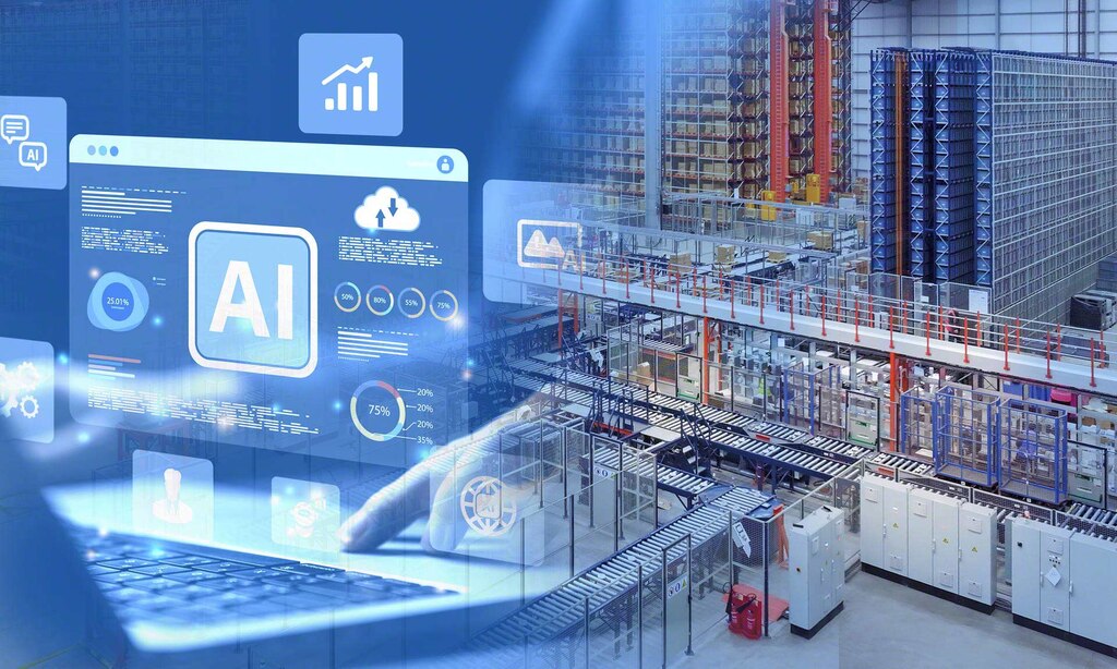A IA é aplicada à logística para coordenar operações e fluxos de trabalho