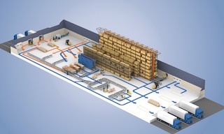 O diagrama de espaguete é utilizado para representar processos produtivos ou de distribuição