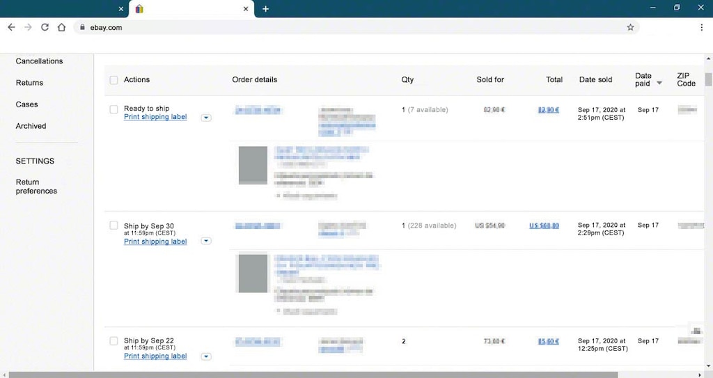 O eBay Inventory Stock Management agiliza o gerenciamento de pedidos na loja virtual
