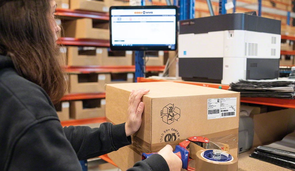 A Espace des Marques gera etiquetas de envio com o software da Mecalux