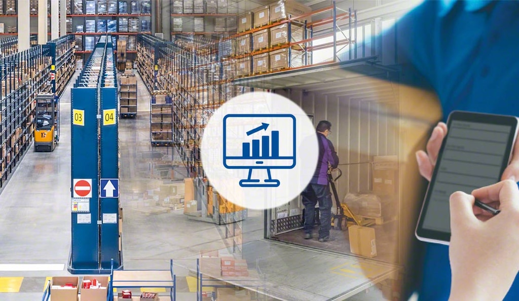 Um software como o Supply Chain Business Intelligence segmenta e estrutura todas as informações geradas no armazém