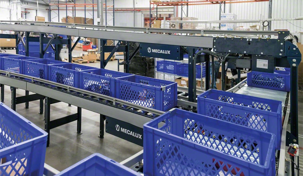 A Algam otimizou o movimento de seus instrumentos graças a transportadores para caixas