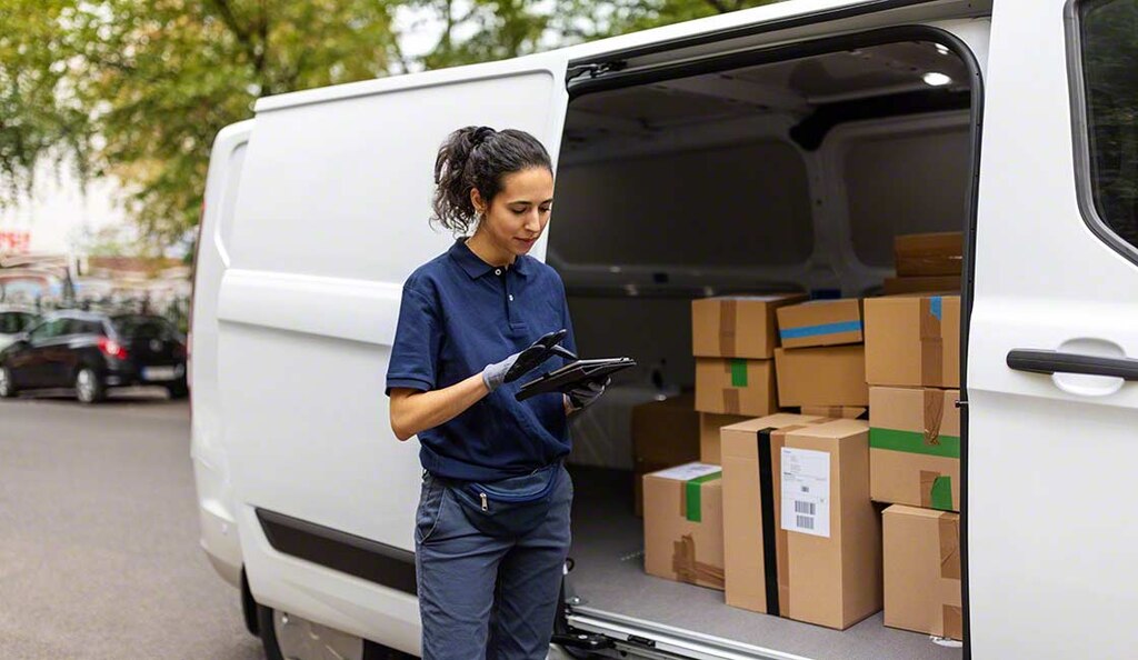 Na logística de distribuição de última milha, os produtos chegam ao cliente final