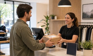 Um ponto de conveniência é um local preparado para o recebimento e devolução de pedidos fora do domicílio do cliente