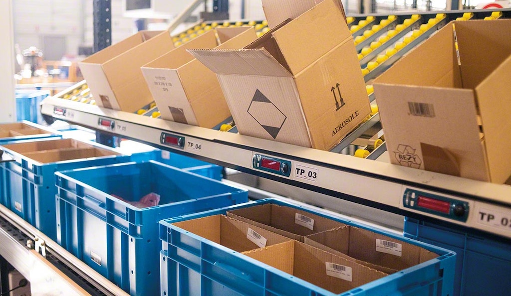 O put-to-light é um dispositivo auxiliar que facilita a classificação de produtos para a preparação de pedidos