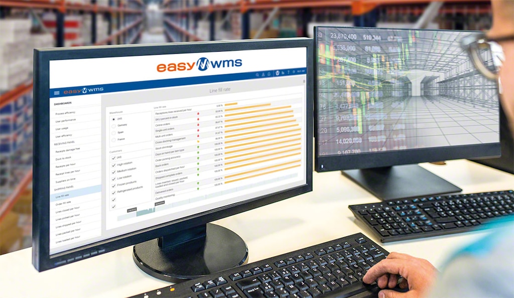 Uma das vantagens de implementar um WMS é o gerenciamento do estoque em tempo real