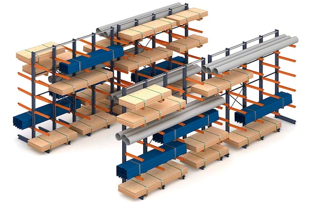 O sistema cantilever suporta diferentes tipos de cargas longas