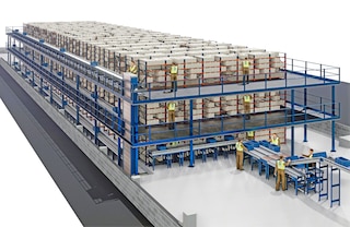 Os mini porta pallets M55 de carga manual são adequados para serem instalados em plataformas