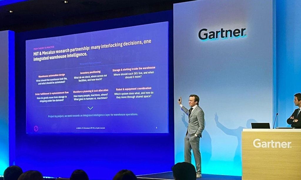 Matthias Winkenbach, diretor do MIT Intelligent Logistics Systems Lab, no Gartner Supply Chain Symposium/Xpo 2026 em Barcelona