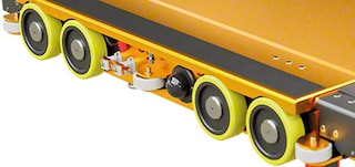 O carro 3D tem 8 rodas de movimento em canal