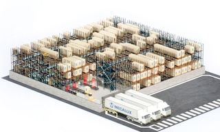 O Pallet Shuttle Automático 3D dinamiza as operações em armazéns com alta rotatividade