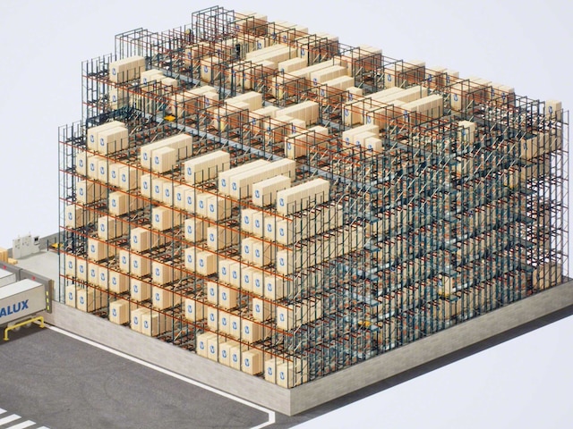 O Pallet Shuttle 3D otimiza o espaço e aumenta a capacidade