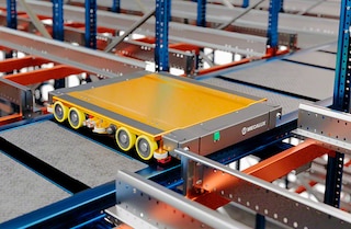 O pallet shuttle system é uma solução de máxima flexibilidade