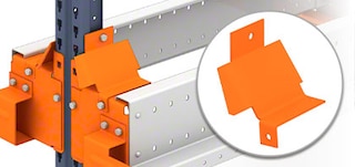 Centralizador de paletes nas estantes com Pallet Shuttle