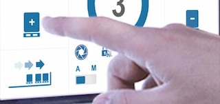 A função de carga e descarga parcial permite selecionar a quantidade de paletes a depositar ou coletar