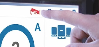 O inclinômetro é uma função do Pallet Shuttle que indica se a posição do carro está errada