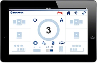 O sistema de controle do Pallet Shuttle oferece uma grande quantidade de funções