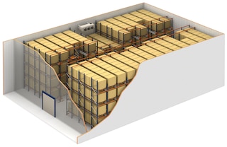 O sistema Pallet Shuttle é a solução ideal para câmaras frias