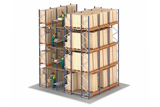 É possível projetar torres de picking compostas por porta-paletes dinâmicos