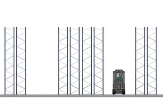 Porta paletes de profundidade dupla