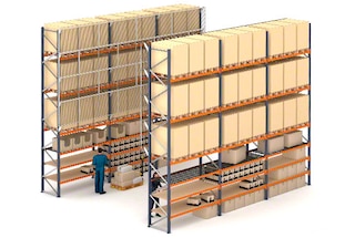 Estruturas porta pallet com prateleiras para picking