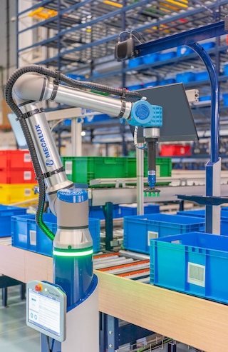 O dispositivo de agarre muito versátil é adequado para manusear artigos de vários formatos, superfícies e dimensões