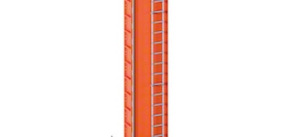 As colunas são o eixo principal do transelevador para paletes