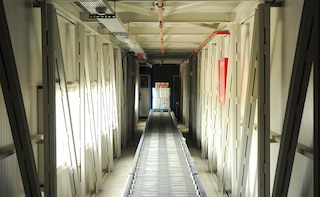 Transportadores automáticos no armazém do Grup Baucells Alimentació