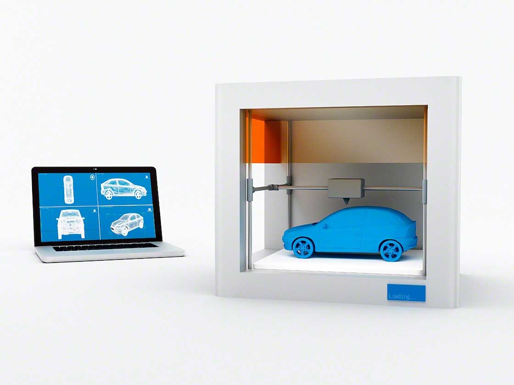 As empresas automotivas usam impressoras 3D em seus processos de produção para desenvolver protótipos, peças e componentes